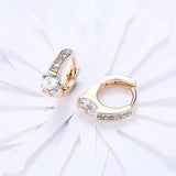 925 Silver Zircon Diamond Earrings for Women Wedding Party