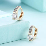 925 Silver Zircon Diamond Earrings for Women Wedding Party
