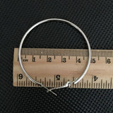 Smooth Circle Stainless Steel Hoop Earrings for Women