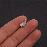 0.8mm Rod Piercing Stainless Steel Stud Earrings for Women