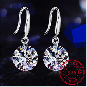 925 Silver Crystal Earrings for Women - Micro Set