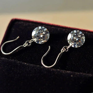 925 Silver Crystal Earrings for Women - Micro Set