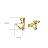925 Silver Wave Curve Hoop Earrings for Women
