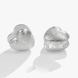 925 Silver Vintage Heart Earrings Allergy-Free Party Accessories