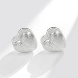 925 Silver Vintage Heart Earrings Allergy-Free Party Accessories
