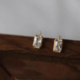 Zircon Stud Earrings 925 Sterling Silver Flower Pearl Earrings