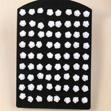 36 Pairs Resin Rose Flower Stud Earrings for Girls - Multi-Size Set