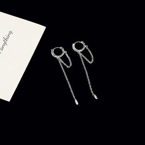 925 Silver Retro Stud Earrings for Women Initial Earrings