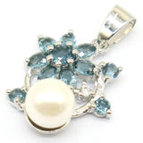 Lovely Pearl London Topaz Purple Spinel Silver Pendant for Sister