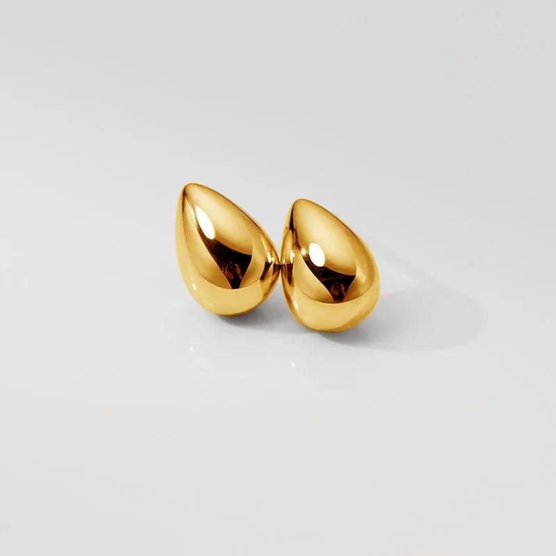 925 Sterling Silver Water Drop Stud Earrings Minimalist Jewelry