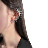 Skeleton Spike Cyberpunk Ear Clips Unisex Gothic Punk Earrings