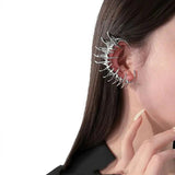 Skeleton Spike Cyberpunk Ear Clips Unisex Gothic Punk Earrings