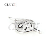 925 Silver Lucky Flower Charm Pendant, Zircon Jewelry SP075SB