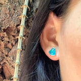 Amazonite 925 Sterling Silver Stud Earrings Jewelry Gift