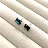 925 Silver Shell Cat Earring Women Party Jewelry Gift