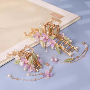 Chinese Hair Clips Hairpins For Women Pearl Fairy Hanfu Decor Headpiece