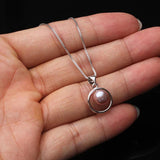 925 Sterling Silver Pearl Necklace for Women