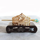 Plated Hair Crown Chinese Hanfu Headdress