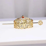 Plated Hair Crown Chinese Hanfu Headdress