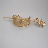 Plated Hair Crown Chinese Hanfu Headdress