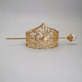 Plated Hair Crown Chinese Hanfu Headdress