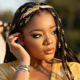 Golden Snake Head Hair Hoop for Women