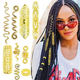 Golden Snake Head Hair Hoop for Women