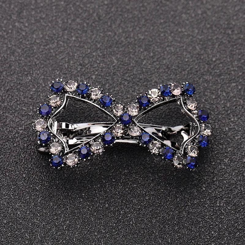 Crystal Hair Clips for Women Retro Geometry Head Accessories