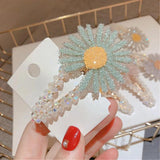 Daisy Jewelry Hair Clips Hair Claw Clip Flower Hair pins Barrette Women Summer