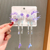 Ancient Flower Antlers Hair Clips for Girls - Wedding Hanfu Hair Accessory