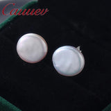 Freshwater Pearl 925 Sterling Silver Earrings for Women