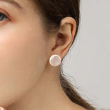 Freshwater Pearl 925 Sterling Silver Earrings for Women