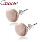 Freshwater Pearl 925 Sterling Silver Earrings for Women
