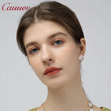 Freshwater Pearl 925 Sterling Silver Earrings for Women