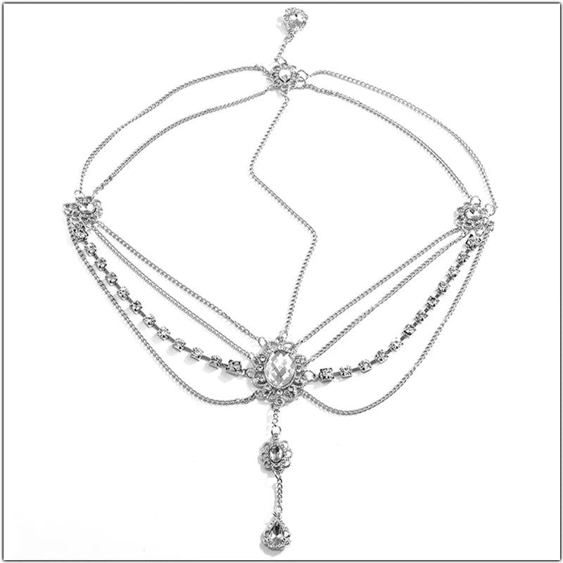 Crystal Forehead Jewelry Headband Romantic Bridal Hairband