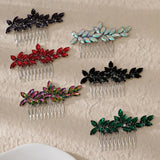 Colorful Crystal Rhinestones Hair Comb Headpiece Hair Jewelry