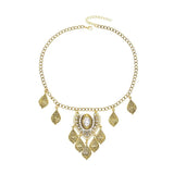 Vintage Rhinestone Pendant Women Headband