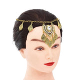 Vintage Rhinestone Pendant Women Headband