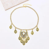Vintage Rhinestone Pendant Women Headband