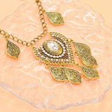 Vintage Rhinestone Pendant Women Headband
