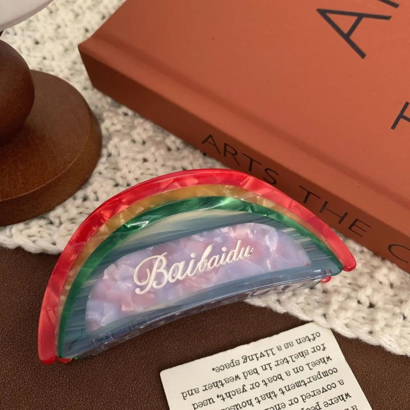 Acetate Rainbow Hair Clips Vintage Hair Accessories
