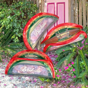 Acetate Rainbow Hair Clips Vintage Hair Accessories