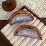 Acetate Rainbow Hair Clips Vintage Hair Accessories