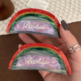 Acetate Rainbow Hair Clips Vintage Hair Accessories
