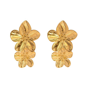 Uworld Vintage Stainless Steel Drop Earrings Waterproof Statement