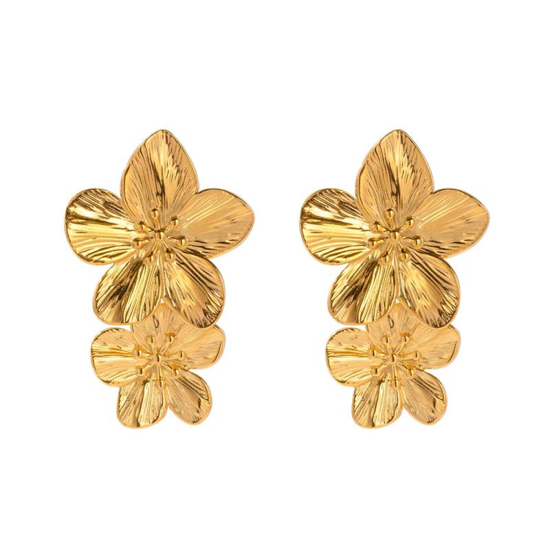 Uworld Vintage Stainless Steel Drop Earrings Waterproof Statement