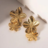 Uworld Vintage Stainless Steel Drop Earrings Waterproof Statement