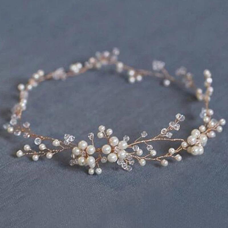 Pearl Crystal Women Headbands Wedding Hair Accessories Bride Tiaras Hairband