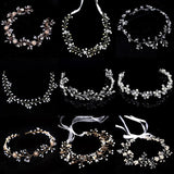 Pearl Crystal Women Headbands Wedding Hair Accessories Bride Tiaras Hairband