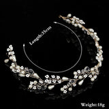 Pearl Crystal Women Headbands Wedding Hair Accessories Bride Tiaras Hairband